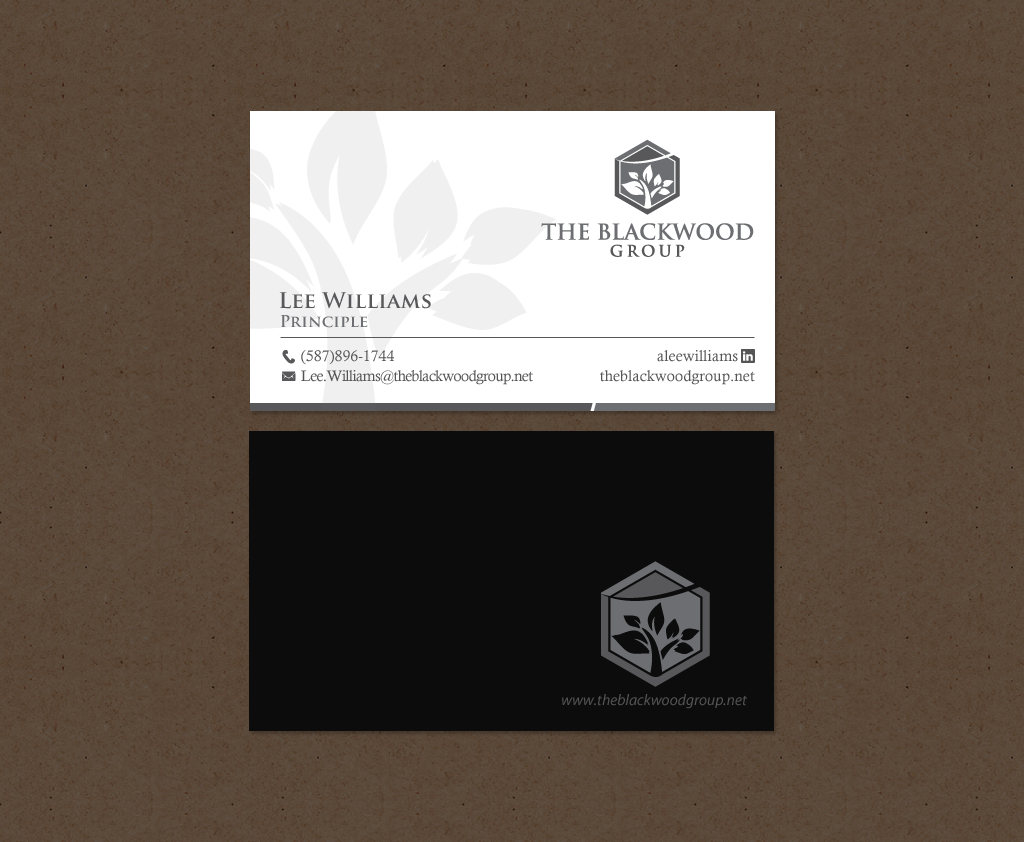 Design de Carte de Visite par chandrayaan.creative pour The Blackwood Group | Design #13193788