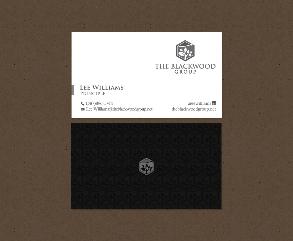 Design de Carte de Visite par chandrayaan.creative pour The Blackwood Group | Design #13193791