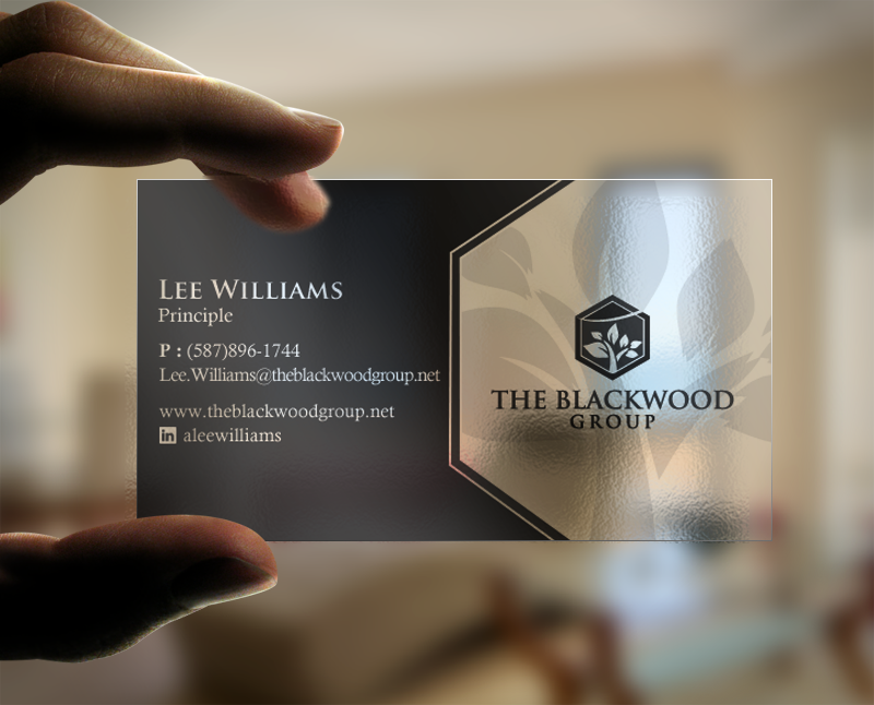 Design de Carte de Visite par chandrayaan.creative pour The Blackwood Group | Design #13193795