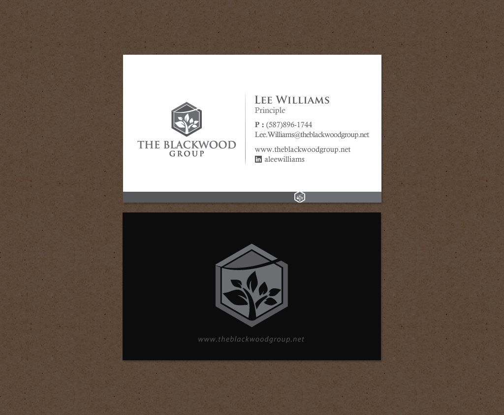 Design de Carte de Visite par chandrayaan.creative pour The Blackwood Group | Design #13193797