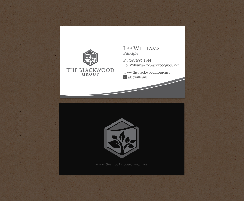Design de Carte de Visite par chandrayaan.creative pour The Blackwood Group | Design #13193800