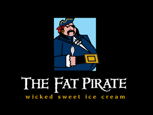 The Fat Pirate or Fat Pirate Ice Cream | Logo Design by Buck Tornado