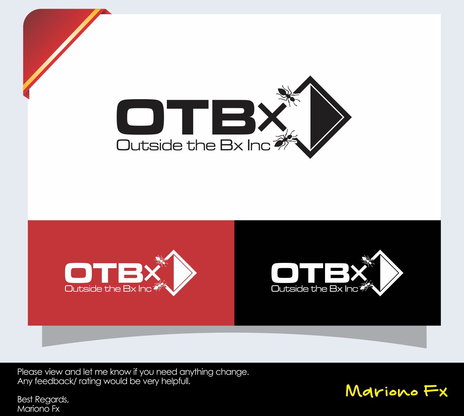 Logo Design by Mariono Fx for Outside The Bx Inc | Design #13191397