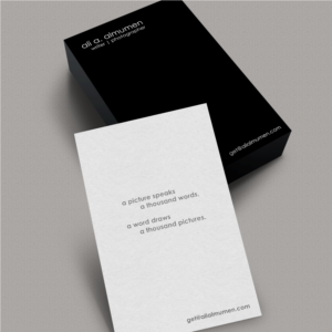 ultra-minimalist business card | Business Card Design by Pangestu