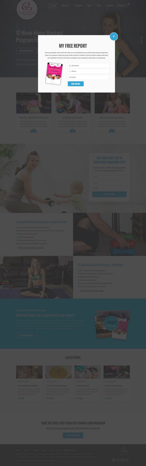 Wordpress Design by pb for this project | Design #13209140