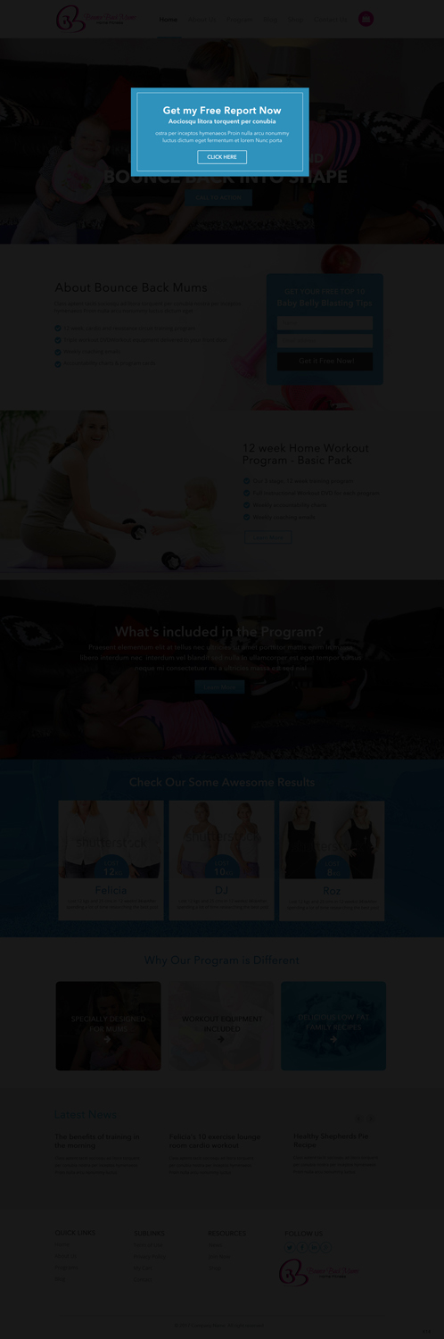 Wordpress Design by pb for this project | Design #13209200