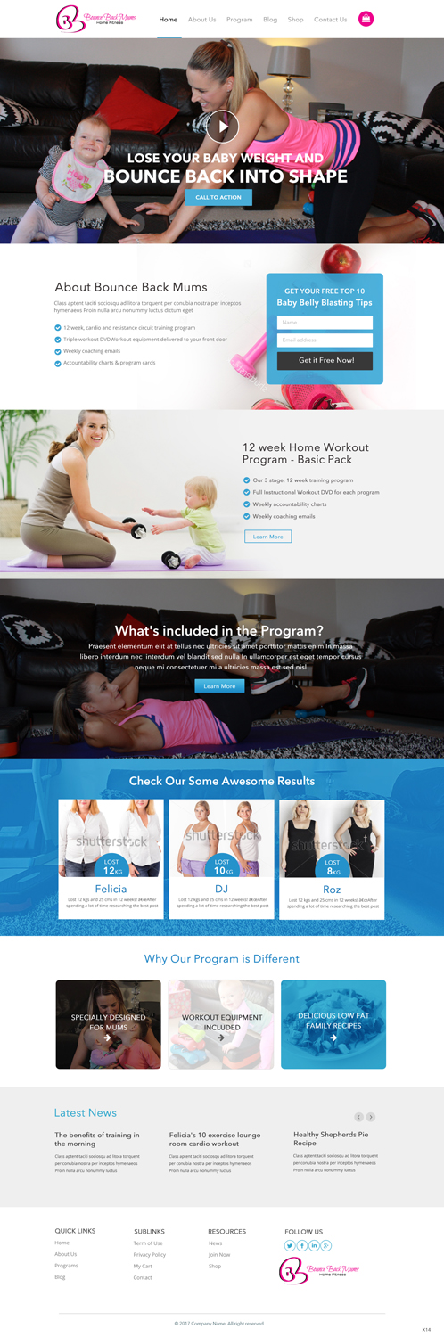 Wordpress Design by pb for this project | Design #13209201
