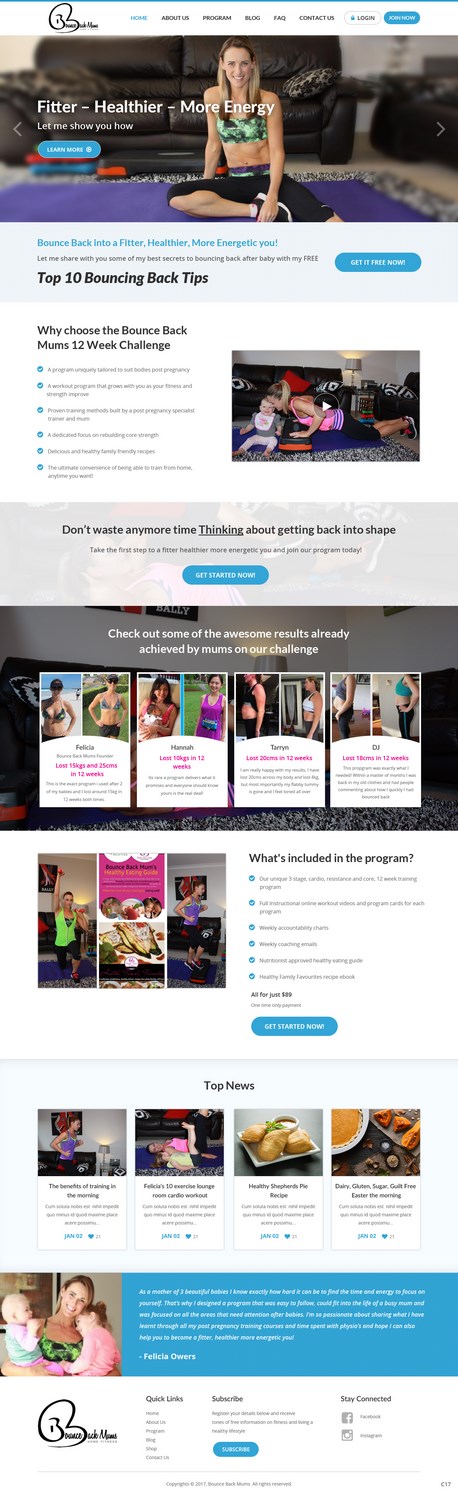 Wordpress Design by pb for this project | Design #13340822