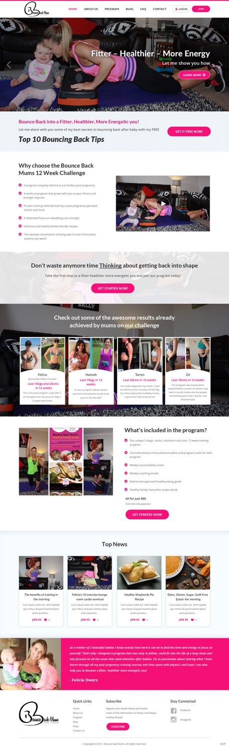 Wordpress Design by pb for this project | Design #13372134