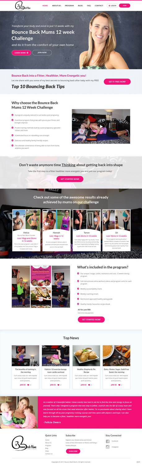 Wordpress Design by pb for this project | Design #13372147