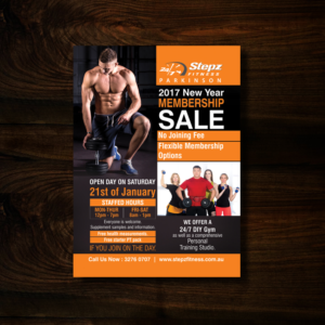 Design de Flyer par uk pour Stepz Fitness Parkinson | Design : #13221991