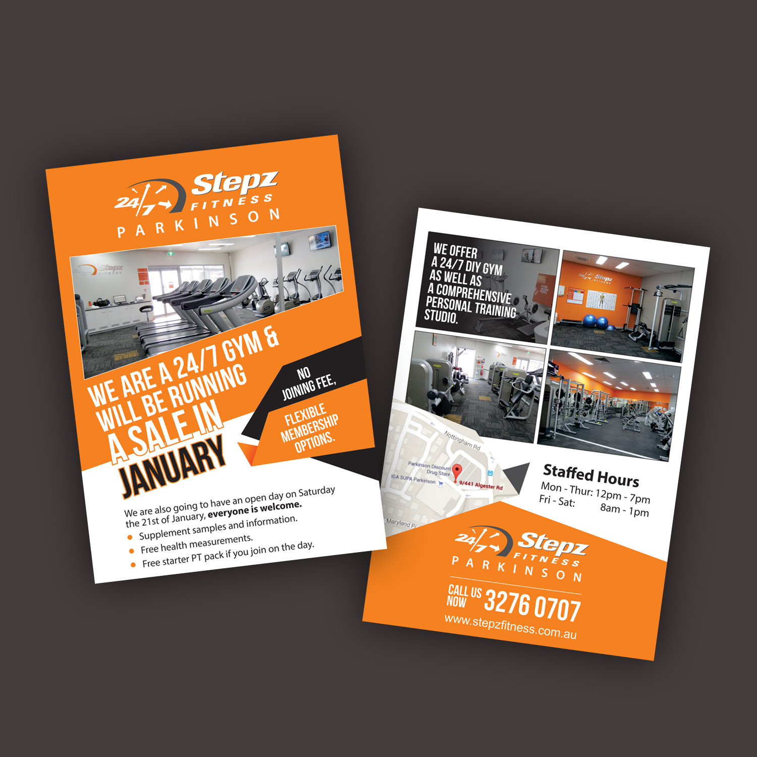 Flyer Design by PixelDesign for Stepz Fitness Parkinson | Design #13241984