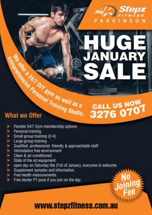 Flyer Design by Impressive Solutions for Stepz Fitness Parkinson | Design: #13192834