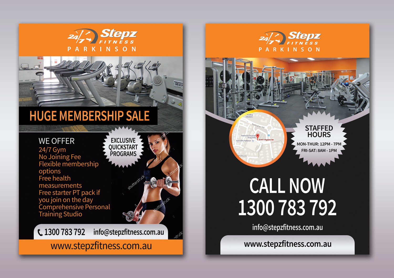 Flyer Design by leuchi for Stepz Fitness Parkinson | Design #13217404