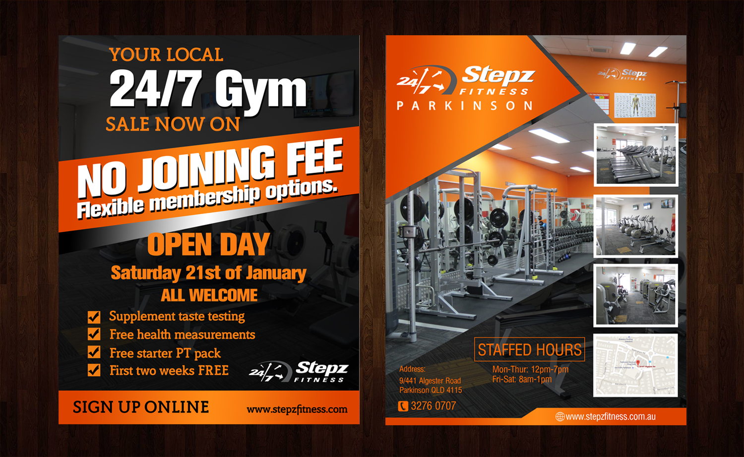 Flyer Design by Black Machine Grafx for Stepz Fitness Parkinson | Design #13218330