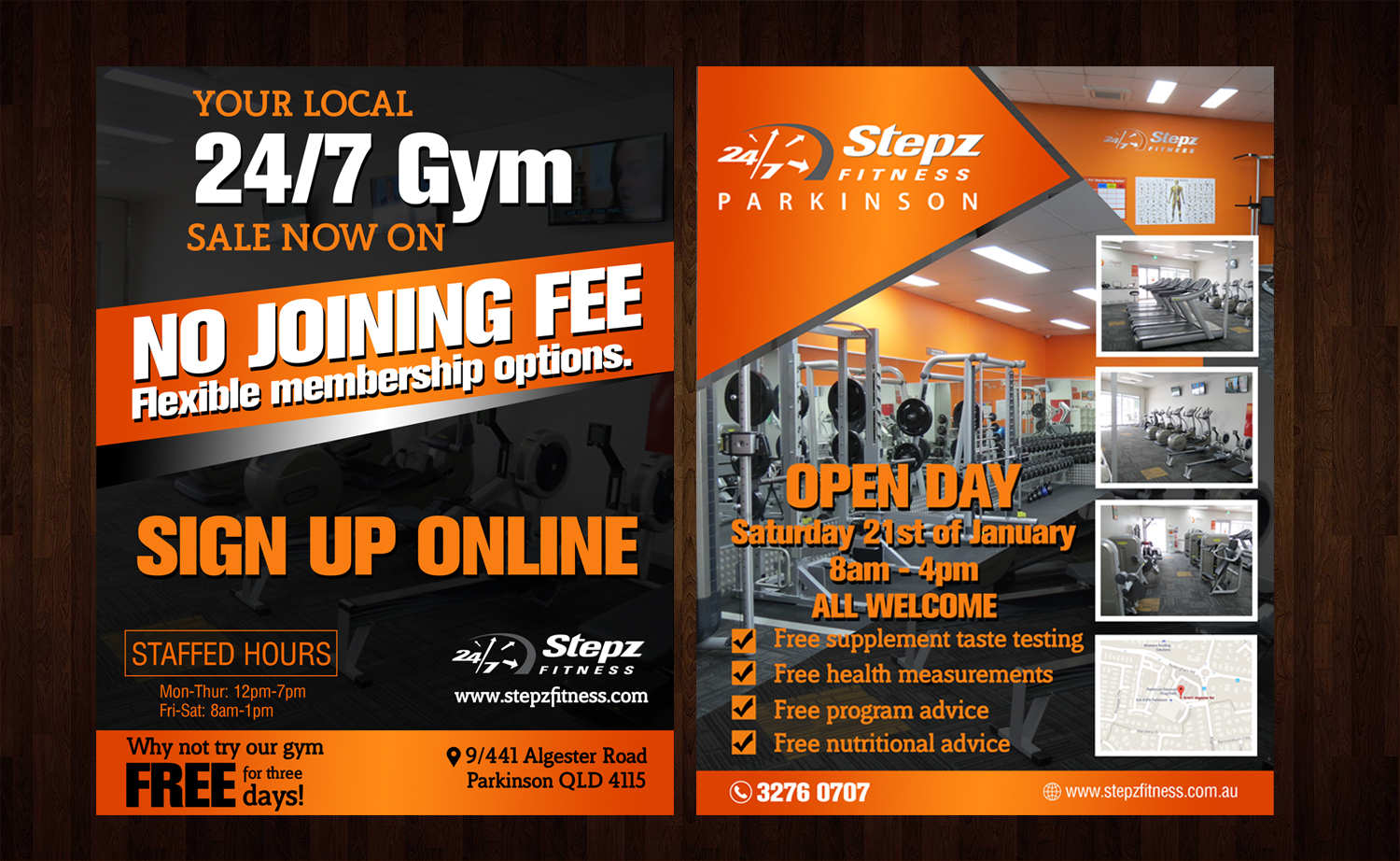 Flyer Design by Black Machine Grafx for Stepz Fitness Parkinson | Design #13225912