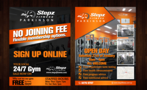 Diseño de Flyer por Black Machine Grafx para Stepz Fitness Parkinson | Diseño: #13226089