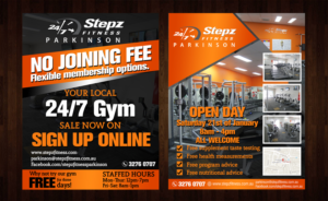 Diseño de Flyer por Black Machine Grafx para Stepz Fitness Parkinson | Diseño: #13233332