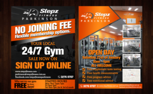Diseño de Flyer por Black Machine Grafx para Stepz Fitness Parkinson | Diseño: #13240172