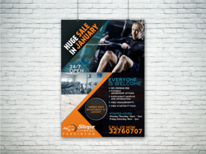 Diseño de Flyer por Sachin Rupasinghe para Stepz Fitness Parkinson | Diseño: #13230239