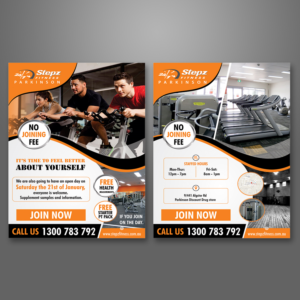 Design de Flyer par ecorokerz pour Stepz Fitness Parkinson | Design : #13192376