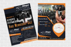 Diseño de Flyer por Kowzi para Stepz Fitness Parkinson | Diseño: #13190144