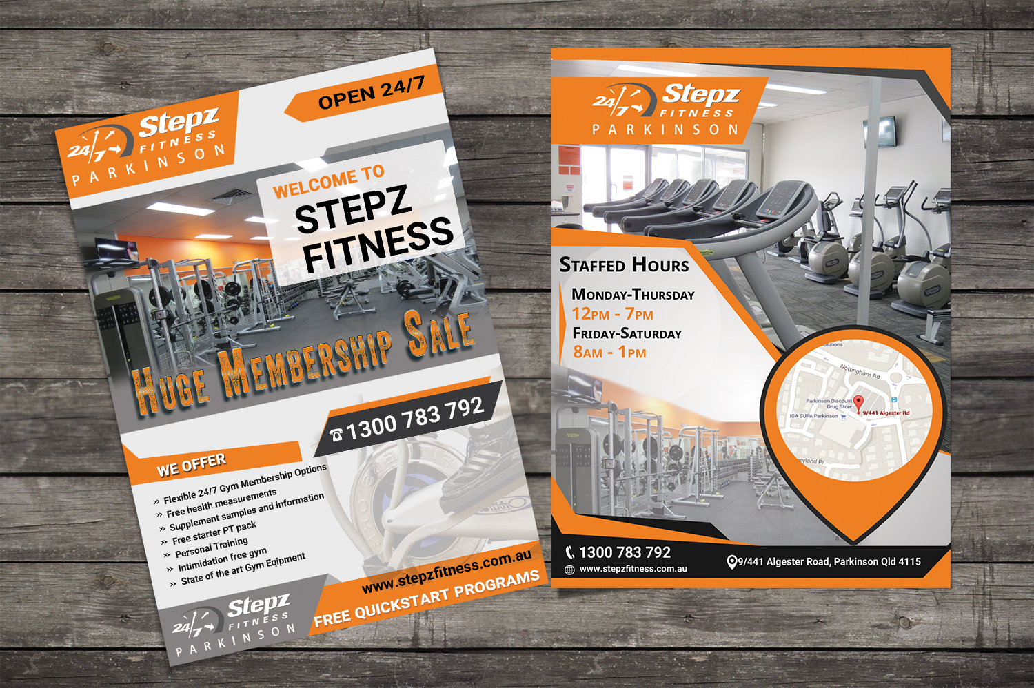 Flyer Design by Kowzi for Stepz Fitness Parkinson | Design #13194400