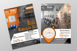 Diseño de Flyer por Kowzi para Stepz Fitness Parkinson | Diseño: #13196825