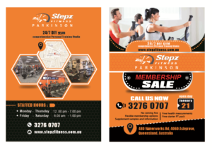 Diseño de Flyer por Detempo para Stepz Fitness Parkinson | Diseño: #13208569