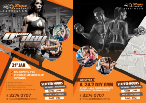 Design de Flyer par Marketing Wings pour Stepz Fitness Parkinson | Design : #13204596