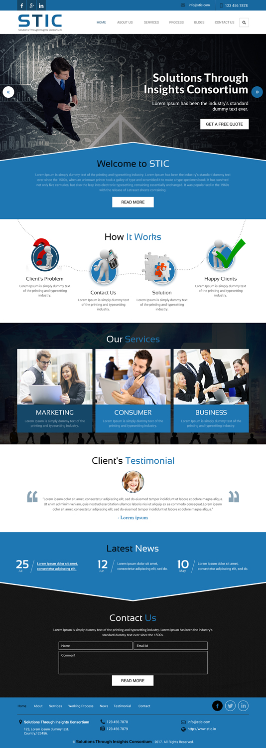 Playful, Modern, Business Web Design for ?>! or Solutions Through ...