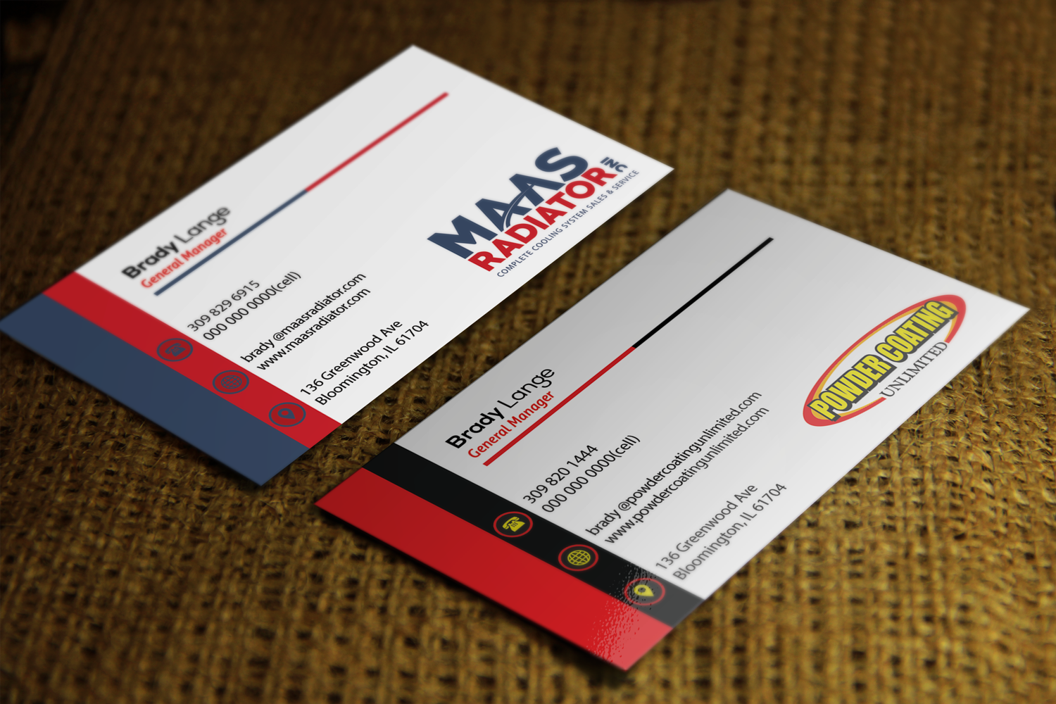 Diseño de Tarjeta de Presentación por Riz' para Maas Radiator Inc | Diseño #13218100