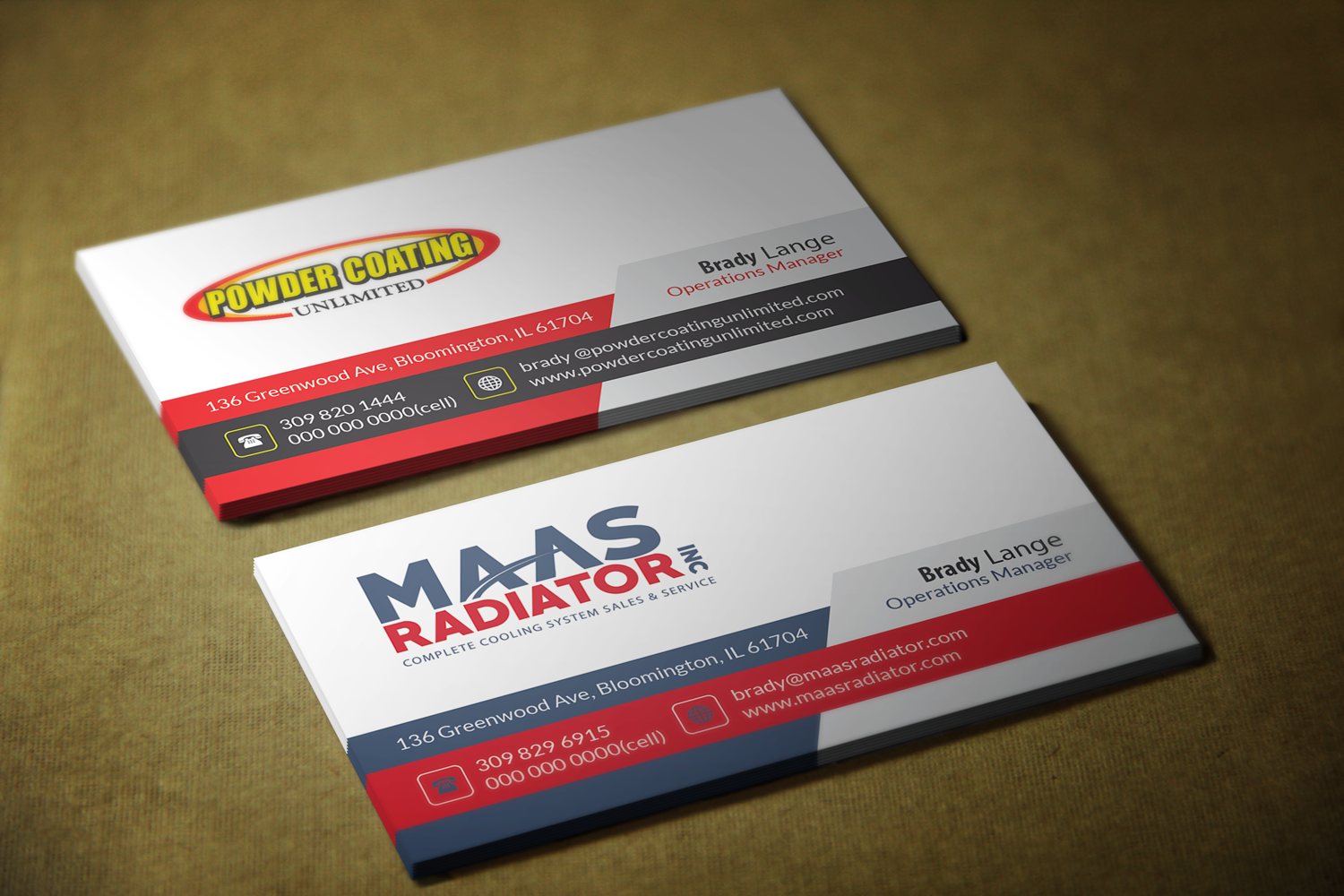 Diseño de Tarjeta de Presentación por Riz' para Maas Radiator Inc | Diseño #13218323