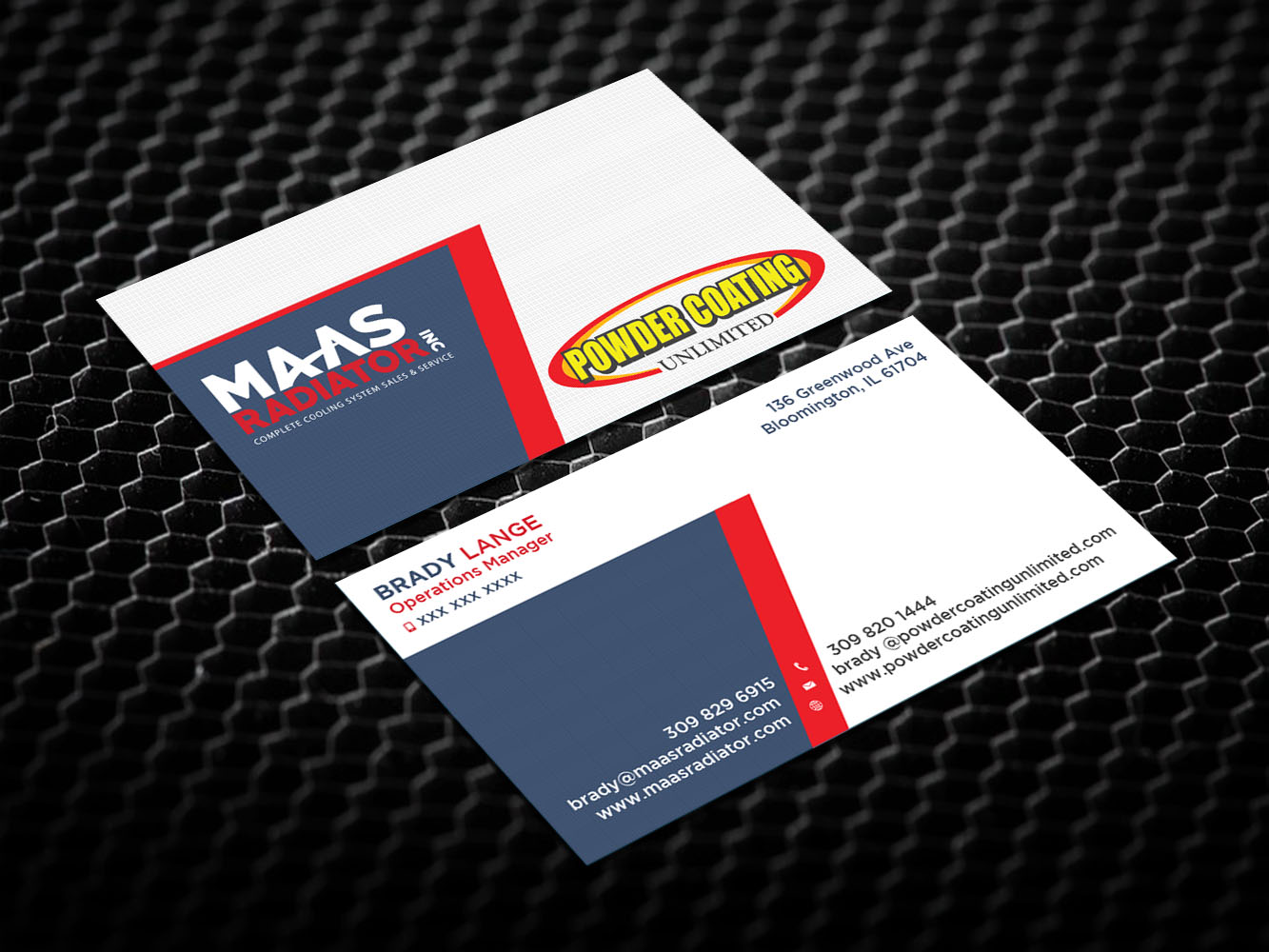 Business Card Design by Verified artistry (Design garden) for Maas Radiator Inc | Design #13233581