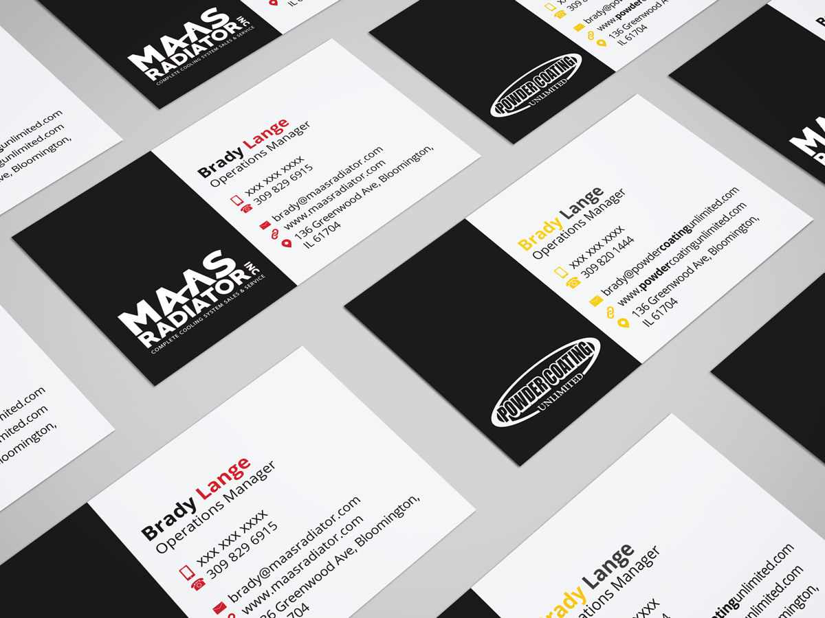 Diseño de Tarjeta de Presentación por JK18 para Maas Radiator Inc | Diseño #13219430