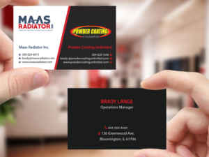 Diseño de Tarjeta de Presentación por Creations Box 2015 para Maas Radiator Inc | Diseño: #13212471