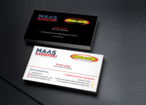 Diseño de Tarjeta de Presentación por Creations Box 2015 para Maas Radiator Inc | Diseño: #13228087