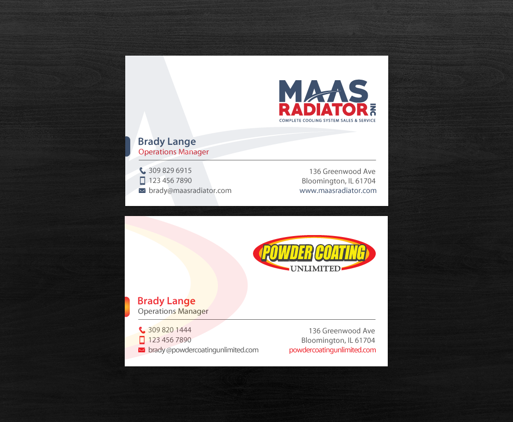 Diseño de Tarjeta de Presentación por chandrayaan.creative para Maas Radiator Inc | Diseño #13206870