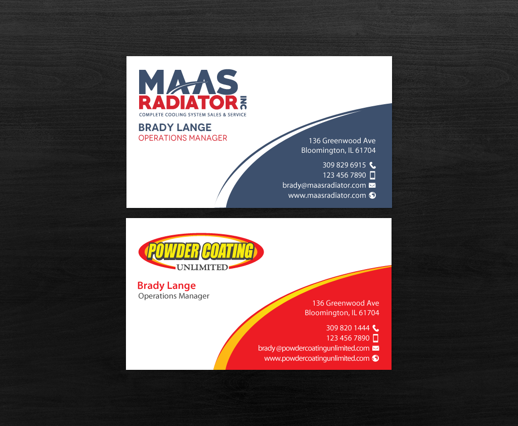 Diseño de Tarjeta de Presentación por chandrayaan.creative para Maas Radiator Inc | Diseño #13206887