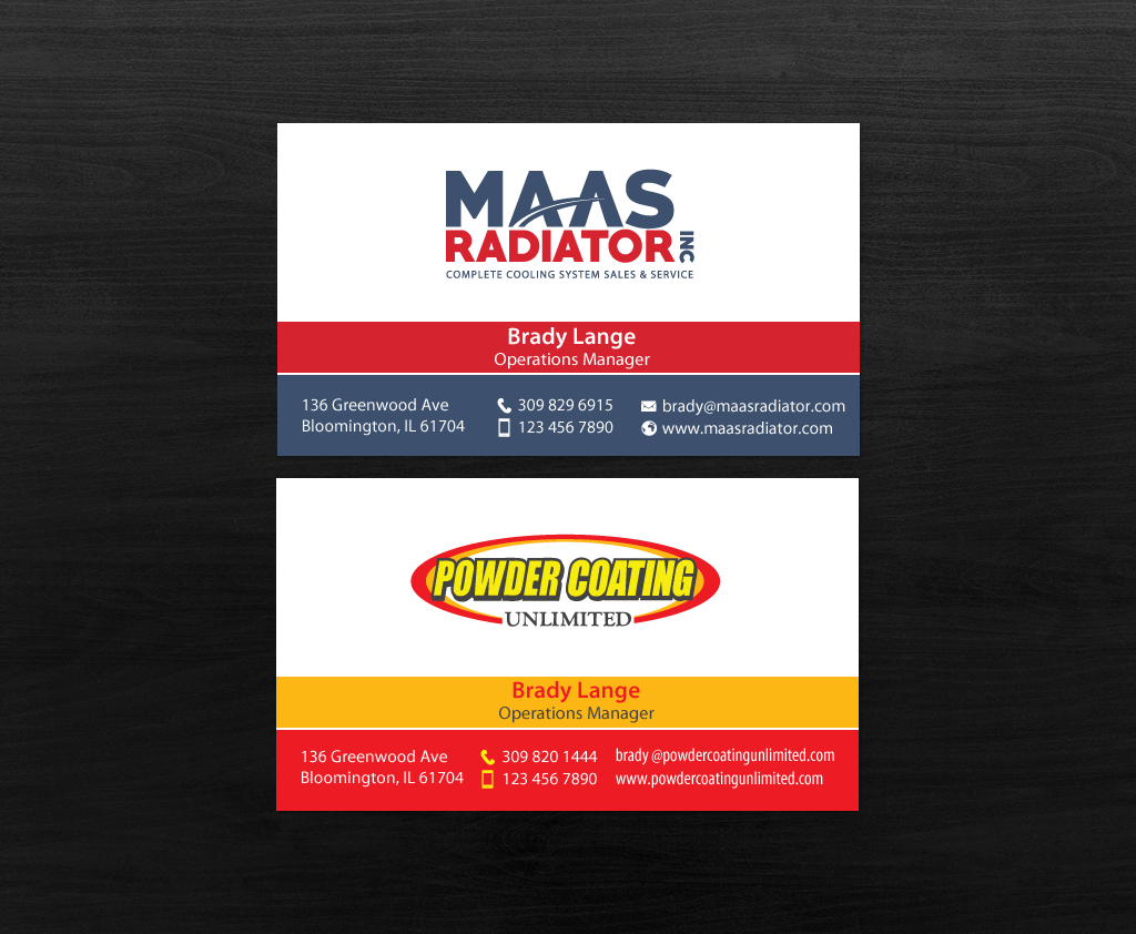Diseño de Tarjeta de Presentación por chandrayaan.creative para Maas Radiator Inc | Diseño #13206889