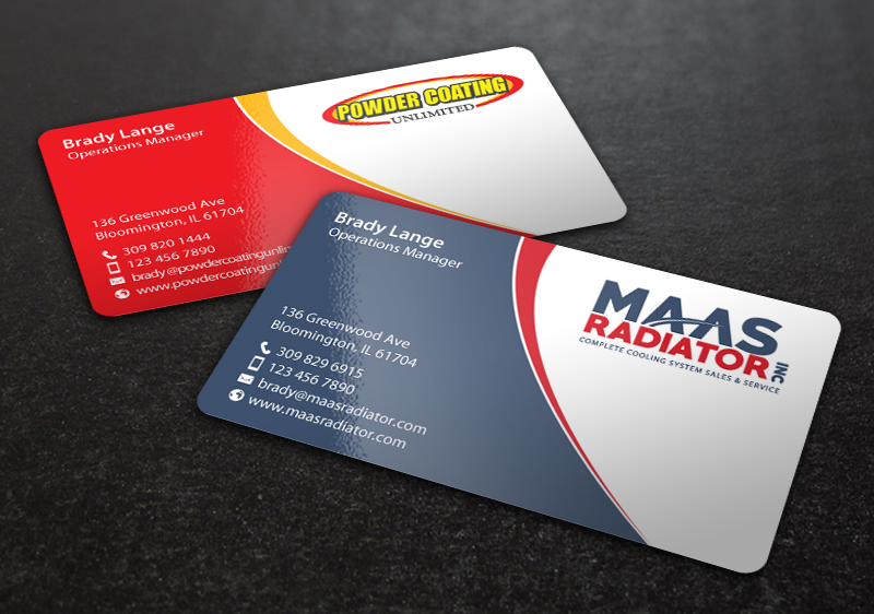 Business Card Design by chandrayaan.creative for Maas Radiator Inc | Design #13209330