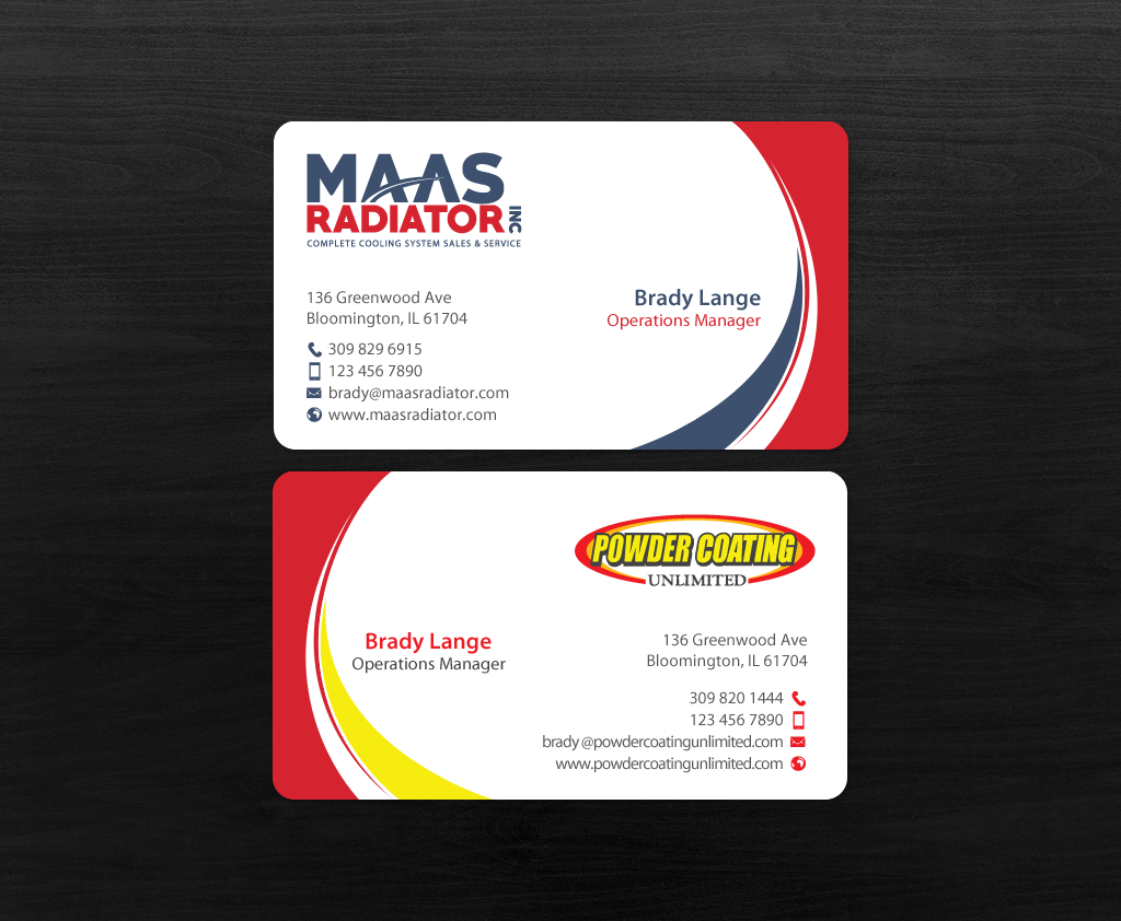 Diseño de Tarjeta de Presentación por chandrayaan.creative para Maas Radiator Inc | Diseño #13283351