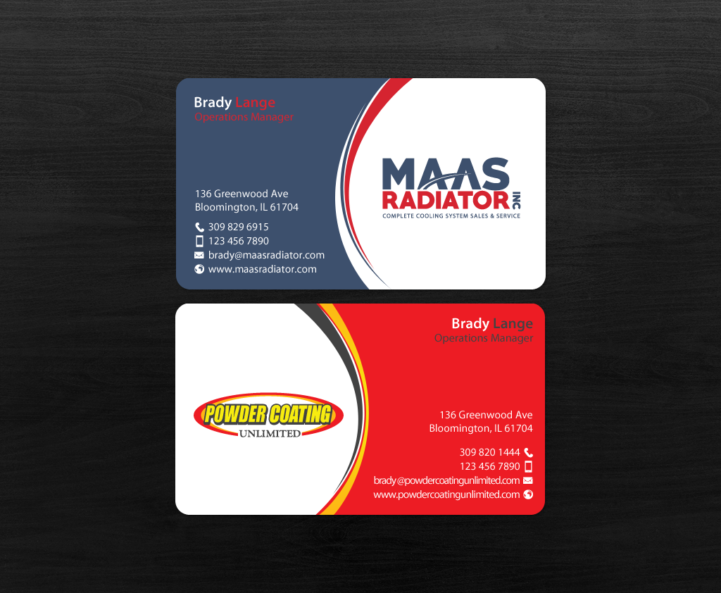 Business Card Design by chandrayaan.creative for Maas Radiator Inc | Design #13295731