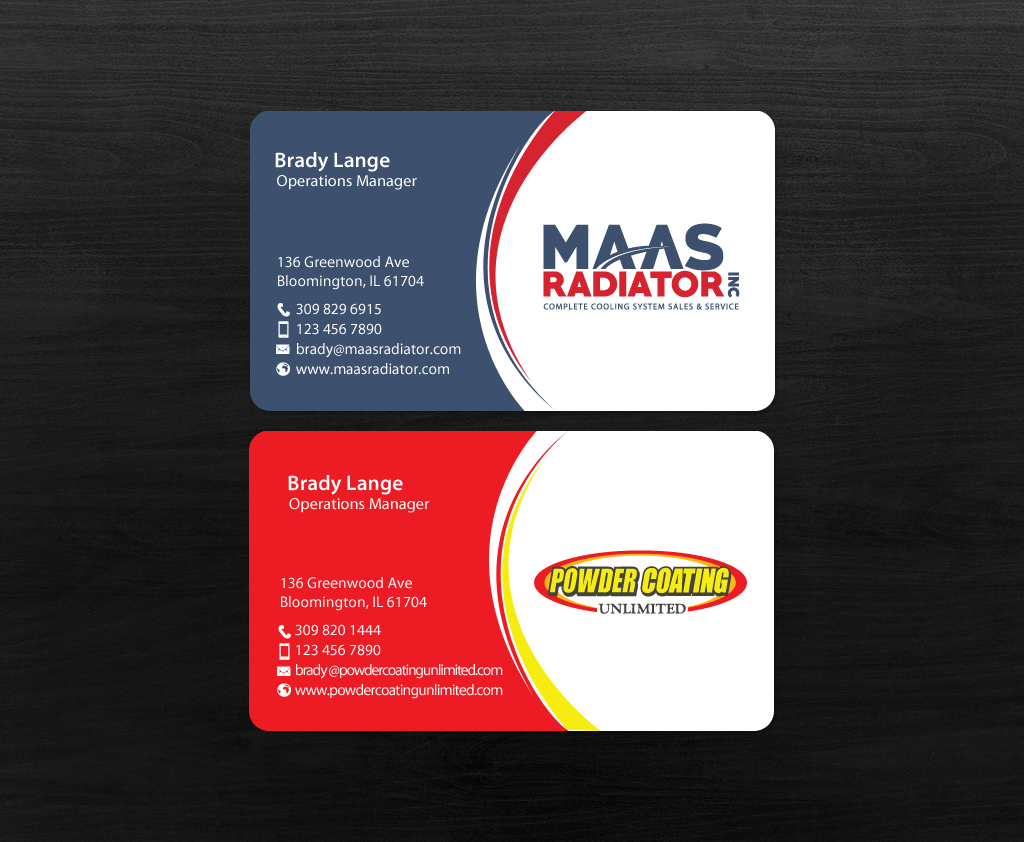 Diseño de Tarjeta de Presentación por chandrayaan.creative para Maas Radiator Inc | Diseño #13325772