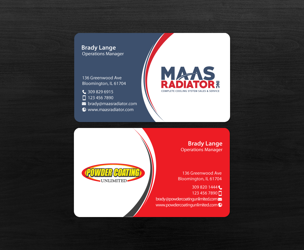 Diseño de Tarjeta de Presentación por chandrayaan.creative para Maas Radiator Inc | Diseño #13326091