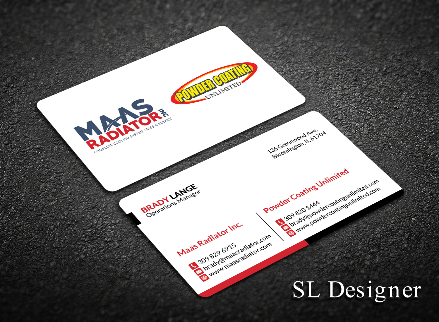 Diseño de Tarjeta de Presentación por SL Designer para Maas Radiator Inc | Diseño #13247412