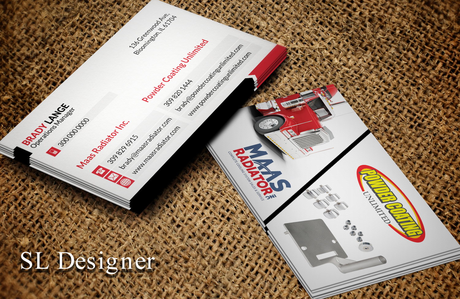 Diseño de Tarjeta de Presentación por SL Designer para Maas Radiator Inc | Diseño #13247415