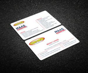 Design de Carte de Visite par Respodesign pour Maas Radiator Inc | Design #13254396