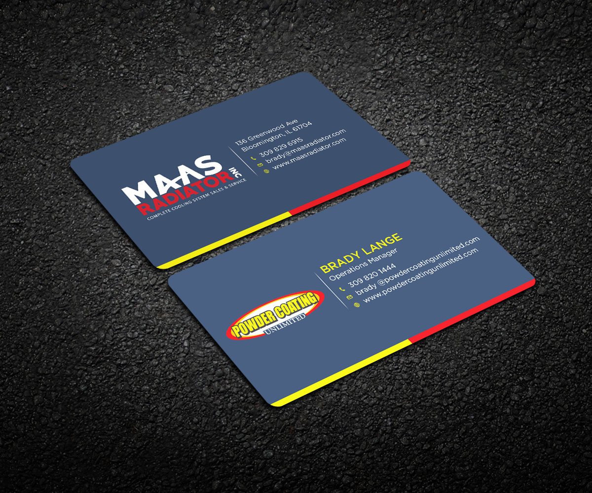 Diseño de Tarjeta de Presentación por Respodesign para Maas Radiator Inc | Diseño #13254418