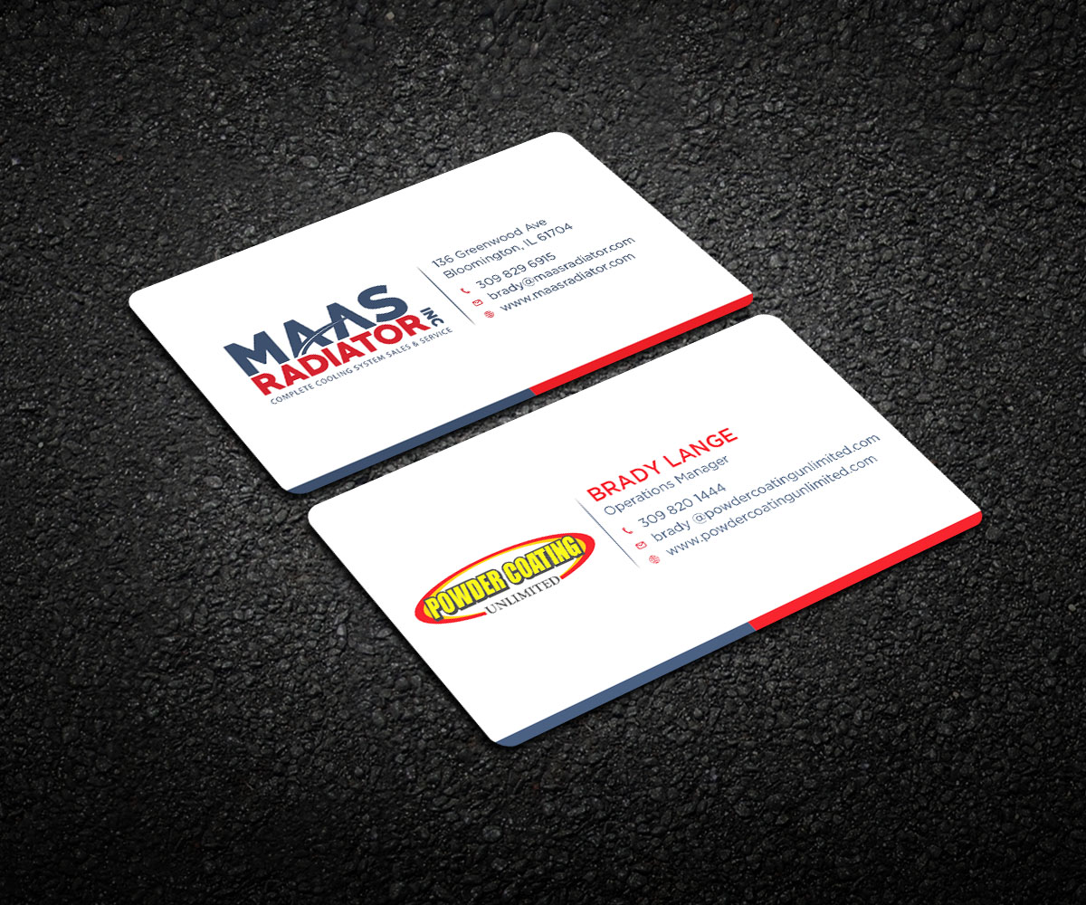 Diseño de Tarjeta de Presentación por Respodesign para Maas Radiator Inc | Diseño #13254464